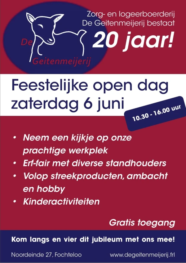 Open dag 6 Juni 2026